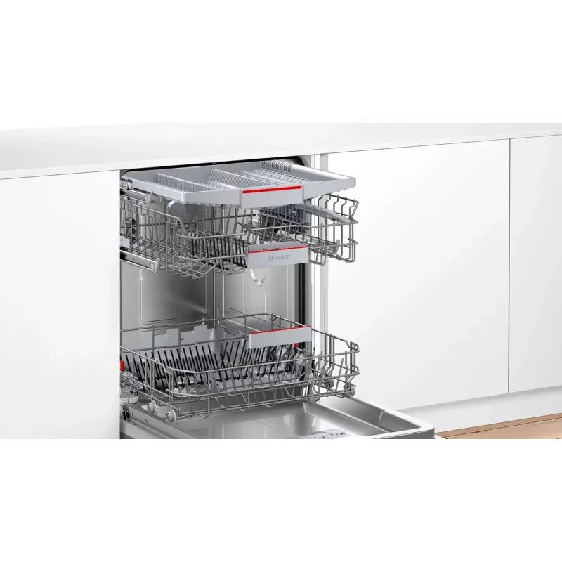 Sisseehitatud nõudepesumasin Bosch Serie 4 SMV4EVX00E — 14 katet, 60 cm, 6 programmi, 44 dB, soojusvahetiga kuivatus