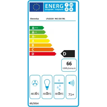 Aluskapi õhupuhasti Electrolux LFU215X, roostevaba teras, 498×132–510 mm, 3 kiirust, 272 m³/h, alumiiniumist rasvafilter