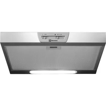 Aluskapi õhupuhasti Electrolux LFU215X, roostevaba teras, 498×132–510 mm, 3 kiirust, 272 m³/h, alumiiniumist rasvafilter