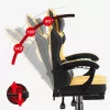 Mängutool huzaro Force 3.7 — ergonoomiline kõrgseljatoega pöörlev tugitool, kollane iste, reguleeritavad käetoed, kõrgus 107,5–116,5 cm