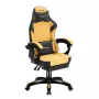 Mängutool huzaro Force 3.7 — ergonoomiline kõrgseljatoega pöörlev tugitool, kollane iste, reguleeritavad käetoed, kõrgus 107,5–116,5 cm