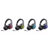 Peakomplekt DEFENDER FreeMotion B400 — juhtmega ja juhtmevaba, USB-C, AUX, suletud supraauraalsed kõrvaklapid, 20–20000 Hz, 118 dB, LED-taustvalgustus, must