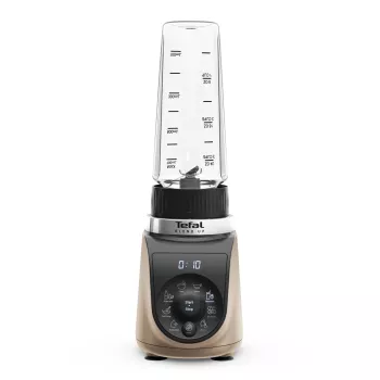 Lauapealne blender Tefal Blend Up BL190AF0 — 0,85 L kann, 1000 W, 6 teraga Powelix, impulss, jääpurustus (Läbipaistev/Must/Beež)