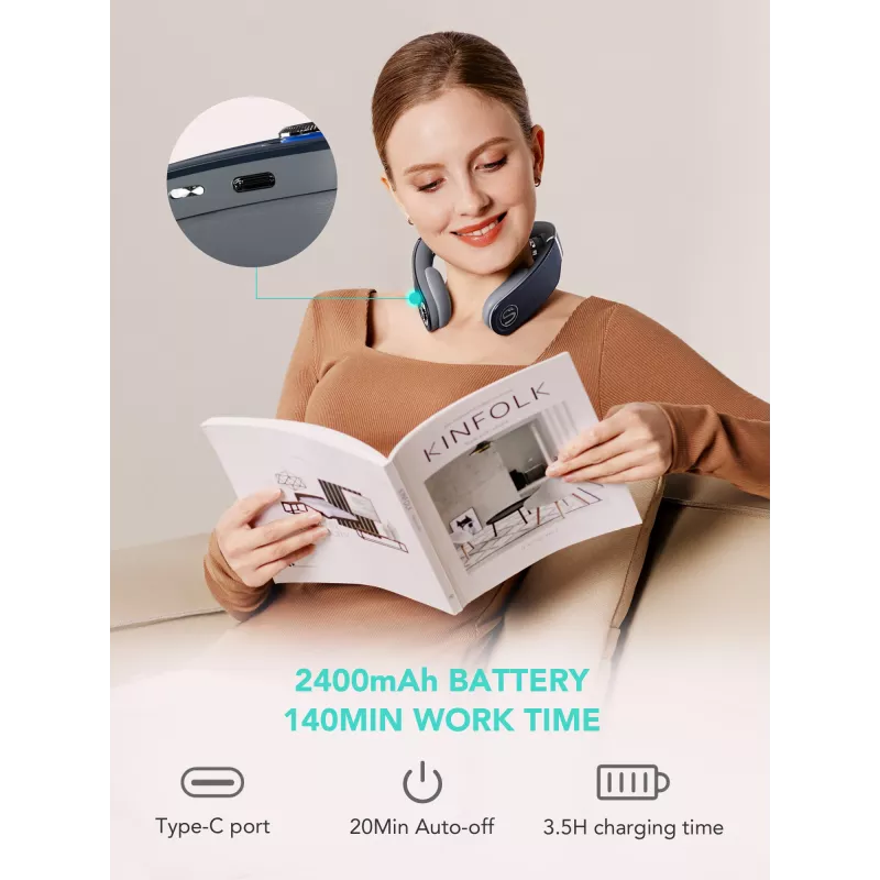Massaažiseade SKG G7-Pro-Fold Blue Combo kompressioon sõtkumine vibratsioon