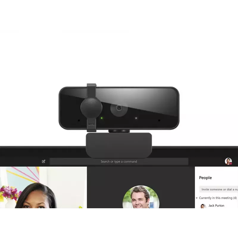 Veebikaamera Lenovo 310 Full HD 1920×1080 30 fps USB 2.0 klamber Must