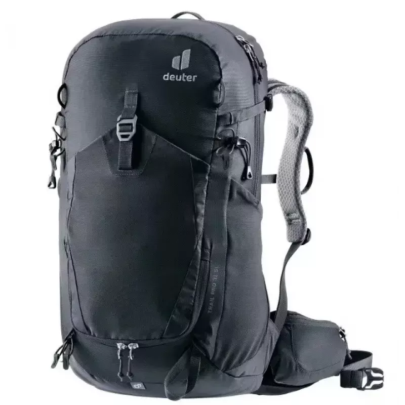 Matkaseoti DEUTER Trail PRO 31 SL Women's — 31 L, kerge, vastupidav, naistele sobiv, must