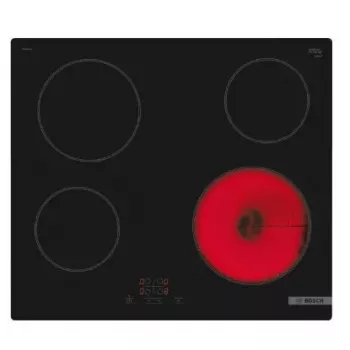 Bosch Serie 4 PKE61RBA2E pliidiplaat Must Sisseehitatud 60 cm Keraamiline pliidiplaat 4 tsooni