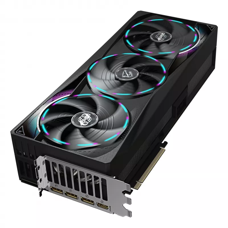 GIGABYTE AORUS GeForce RTX 5090 MASTER 32G graafikakaart - 32 GB GDDR7, 512-bitine, PCI-E 5.0, 2655 MHz tuumsagedus, 3 x DP 2.1a, 1 x HDMI 2.1b, GV-N5090AORUS M-32GD