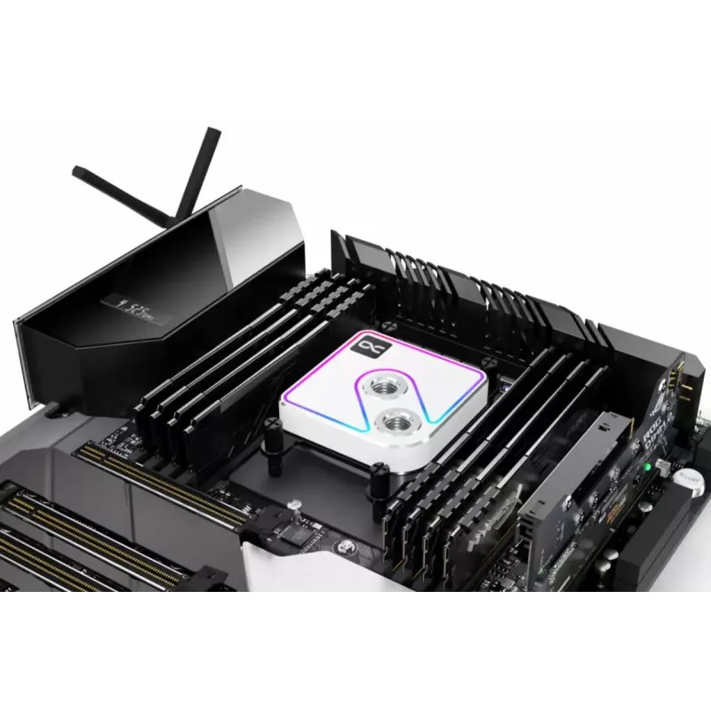 Vesijahutusplokk Alphacool Core 1 Aurora Messing Vask Nikel Läbipaistev Valge 72 mm