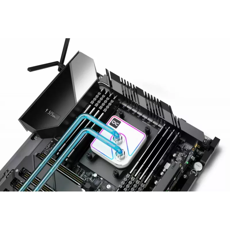 Vesijahutusplokk Alphacool Core 1 Aurora Messing Vask Nikel Läbipaistev Valge 72 mm