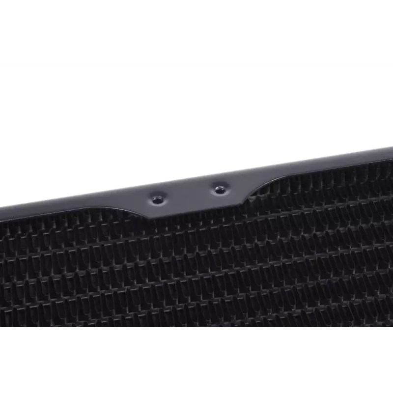 Alphacool 14444 radiaator messing vasest roostevaba teras must 140mm 311mm 20mm