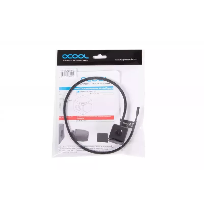 Temperatuuriandur Alphacool 17555 atsetaal must 26,5 mm