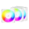 ARCTIC Freezer P12 Pro Reverse A-RGB (Valge) - 3-pakk - 120 mm A-RGB PWM ventilaator kaablijaoturiga