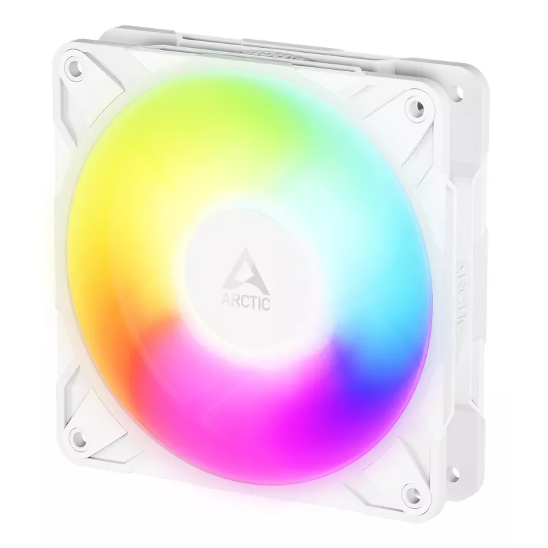 ARCTIC Freezer P12 Pro Reverse A-RGB (Valge) - 3-pakk - 120 mm A-RGB PWM ventilaator kaablijaoturiga
