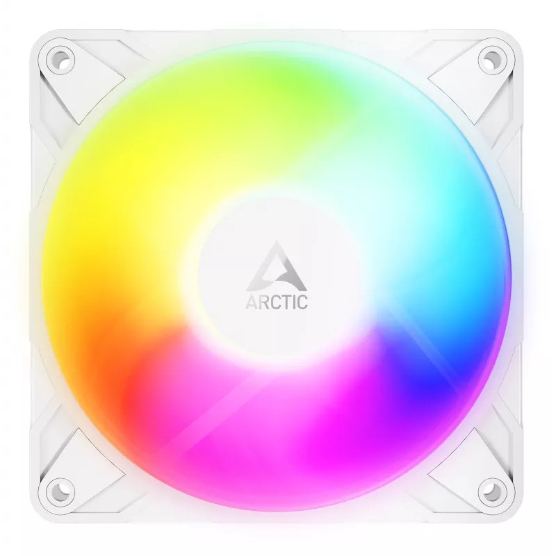 ARCTIC Freezer P12 Pro Reverse A-RGB (Valge) - 3-pakk - 120 mm A-RGB PWM ventilaator kaablijaoturiga