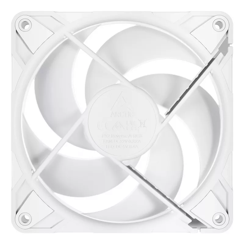 ARCTIC Freezer P12 Pro Reverse A-RGB (Valge) - 3-pakk - 120 mm A-RGB PWM ventilaator kaablijaoturiga