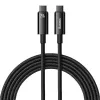 USB-C kuni USB-C kaabel Baseus Tungsten Gold 240W 3m