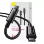 USB-C kuni USB-C kaabel Baseus Tungsten Gold 240W 3m
