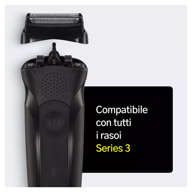 Braun Series 3 21B elektrilise pardli pea asenduskassett – must