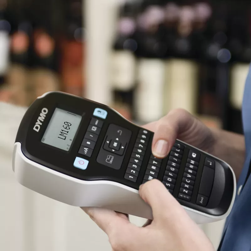 DYMO LabelManager 160 sildivalmistaja stardikomplekt 3 rulli D1 sildilindiga | Pihusiltide printer | QWERTY-klaviatuur | Ideaalne kontorisse või koju