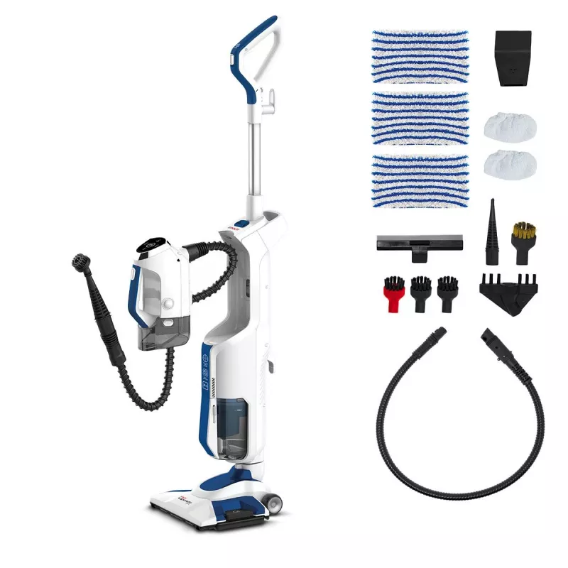 Polti Vaporetto 3 Clean püsttolmuimeja vahelduvvool kuiv- ja märgpuhastus vahtfilter tolmuimeja ilma tolmukotita 0,5 L 1700 W sinine, valge
