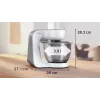 Köögikombain Bosch Serie 4 MUM58200 — 1000 W, 3,9 L roostevabast terasest kauss, valge