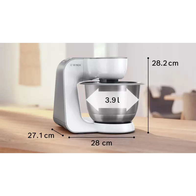 Köögikombain Bosch Serie 4 MUM58200 — 1000 W, 3,9 L roostevabast terasest kauss, valge