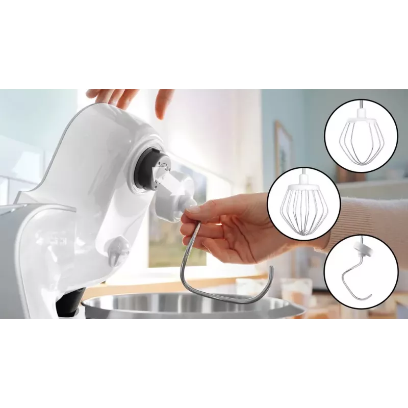 Köögikombain Bosch Serie 4 MUM58200 — 1000 W, 3,9 L roostevabast terasest kauss, valge