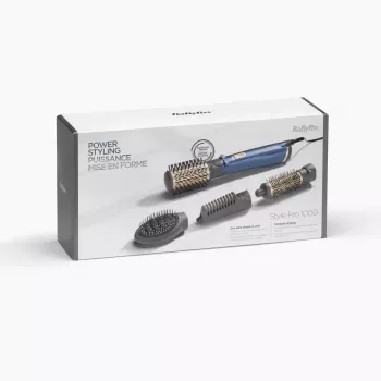 Kuumaõhuhari BaByliss Style Pro 1000 AS965E — 1000 W, 2,5 m juhe, 4 harjaotsakut, keraamiline küttekeha, ioontehnoloogia, automaatne pöörlemine