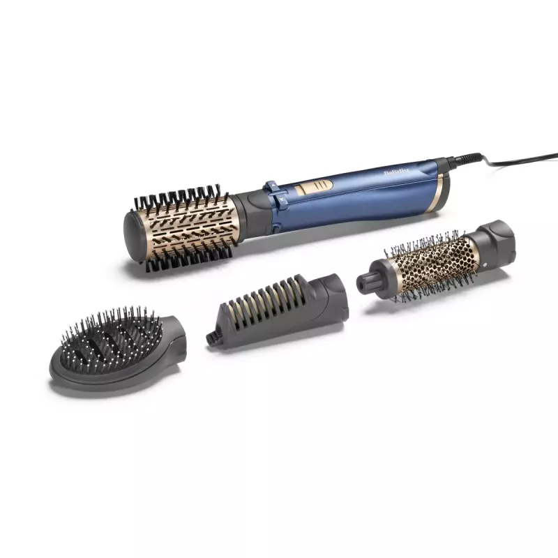 Kuumaõhuhari BaByliss Style Pro 1000 AS965E — 1000 W, 2,5 m juhe, 4 harjaotsakut, keraamiline küttekeha, ioontehnoloogia, automaatne pöörlemine