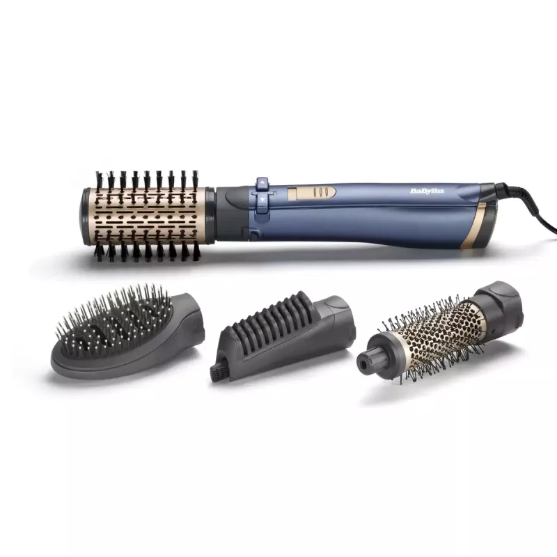 Kuumaõhuhari BaByliss Style Pro 1000 AS965E — 1000 W, 2,5 m juhe, 4 harjaotsakut, keraamiline küttekeha, ioontehnoloogia, automaatne pöörlemine