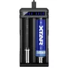 Akulaadija XTAR SC2 Li-ioon 18650 USB-C 2 pesa, USB-C toide, LED-indikaatorid, must