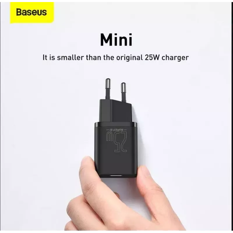 Siselaadija Baseus TZCCSUP-L01, USB-C 1 port, 18W, 100–240V AC, 1 m kaabel, must