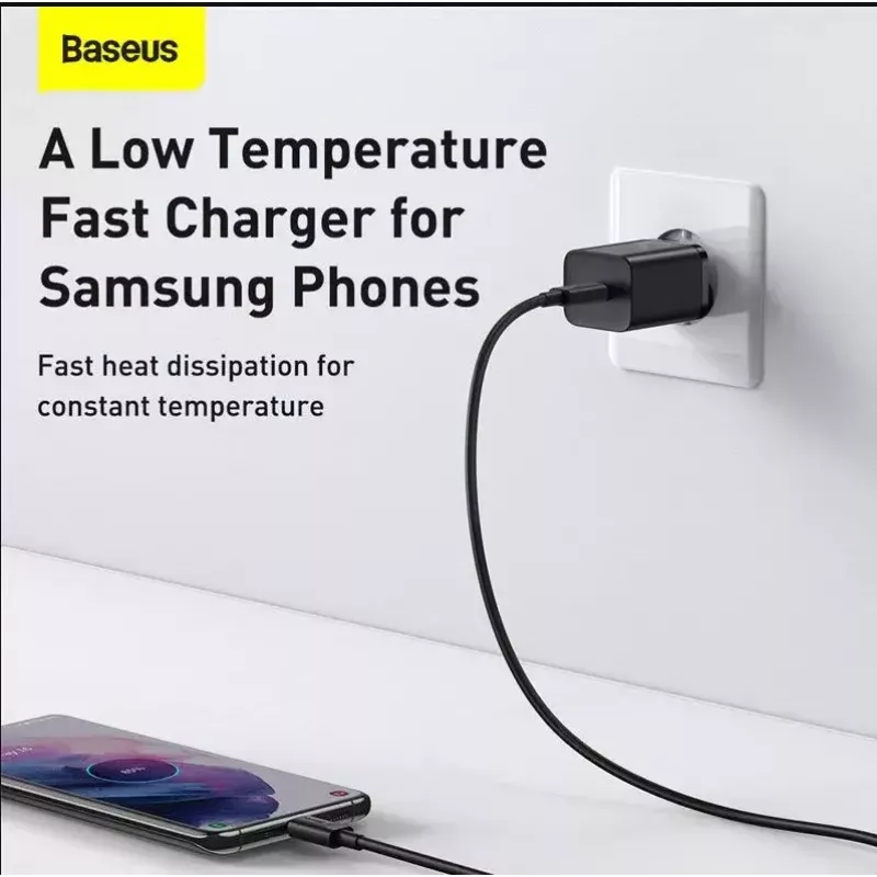 Siselaadija Baseus TZCCSUP-L01, USB-C 1 port, 18W, 100–240V AC, 1 m kaabel, must