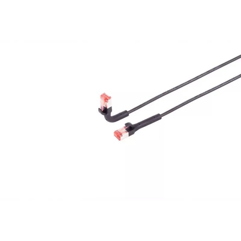 Võrgukaabel Lanview LV-6AFTP-FLEX-ANG-10B RJ45 Cat6A 10m Must