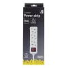 Microconnect GRU0035WS toitepikendus 5 m 3 vahelduvvoolupistikut Valge