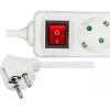 Microconnect GRU0035WS toitepikendus 5 m 3 vahelduvvoolupistikut Valge