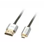 Lindy 1m CROMO õhuke High Speed HDMI-Mikro-HDMI kaabel Ethernetiga