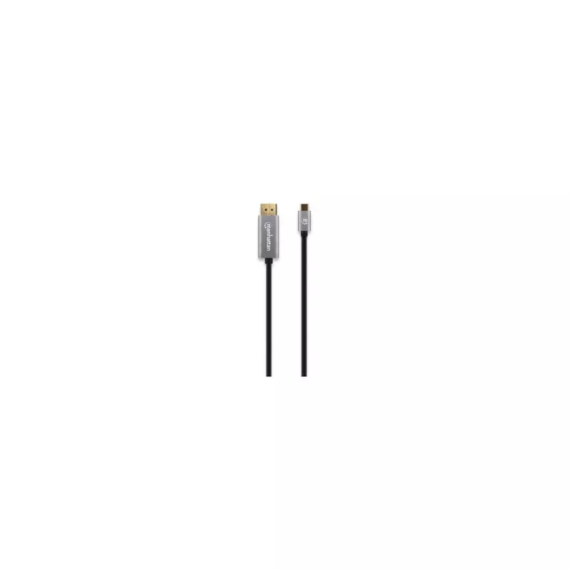 Manhattan USB-C–DisplayPort 1.4 kaabel, 8K@60Hz, 3m, isane-isane, mitte kahesuunaline, must, kolmeaastane garantii