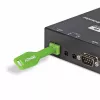 Pordiblokeerijate komplekt Lindy SFP Port Locks roheline 10 tk + 1 võti, ühildub SFP-ga, 20×74,5×5,9 mm