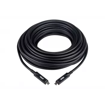 USB-C aktiivne optiline kaabel 15 m ATEN UE3415F — USB-C kuni USB-C, 15 Gbit/s, Must