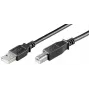 Microconnect USBAB3B-LSZH USB-kaabel USB 2.0 3 m USB A USB B Must