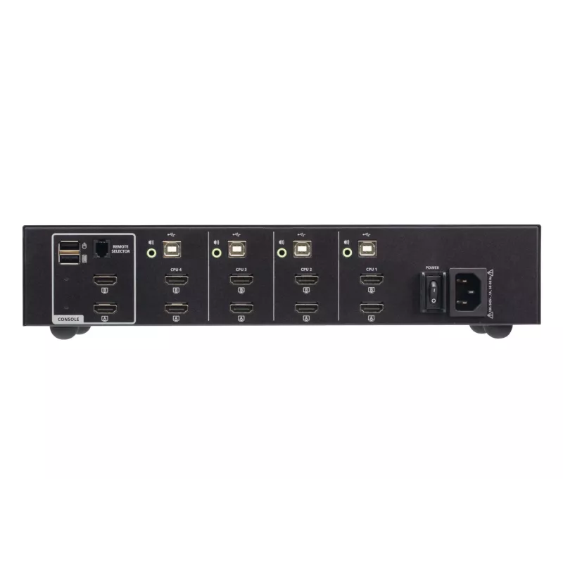 ATEN 4-pordiline USB HDMI kahe kuvariga turvaline KVM-lüliti 4K Ultra HD
