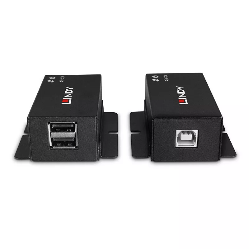 Võrgusaatja ja -vastuvõtja Lindy 50m 2-pordiline USB 2.0 Cat. 6 pikendaja
