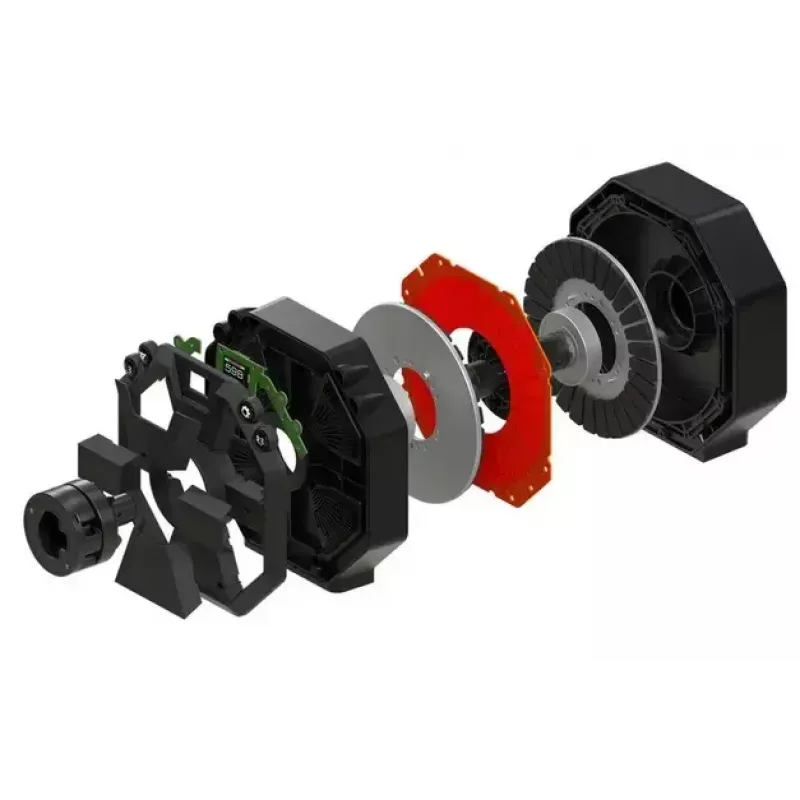 Thrustmaster T598X rool ja pedaalid, must/punane, USB juhtmega, analoog/digitaal, PC, PlayStation 4, PlayStation 5, metallkorpus