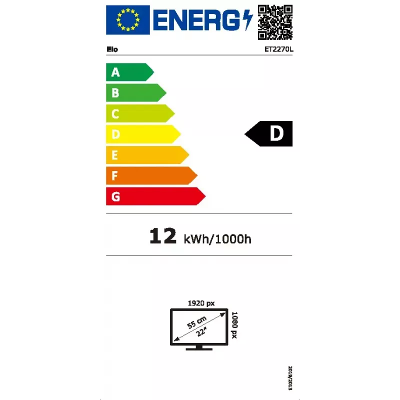 Puuteekraaniga monitor Elo Touch Solutions E511214 21.5 tolli 1920x1080 4K Ultra HD