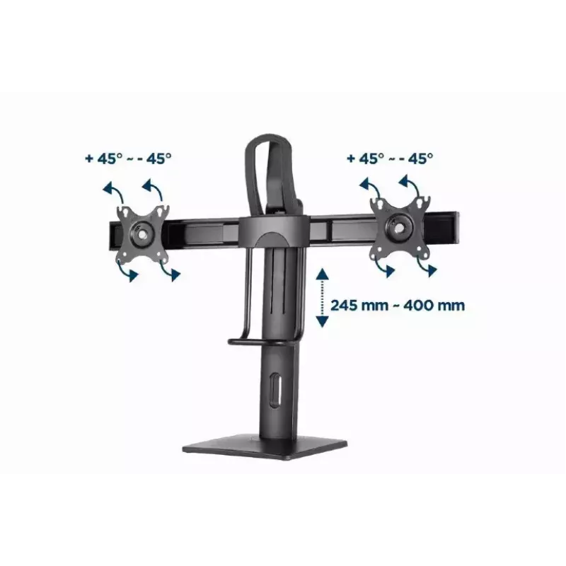 Monitorihoidik Gembird MS-D2-01 27 tolli Must Vabaltseisev
