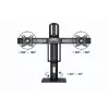 Monitorihoidik Gembird MS-D2-01 27 tolli Must Vabaltseisev
