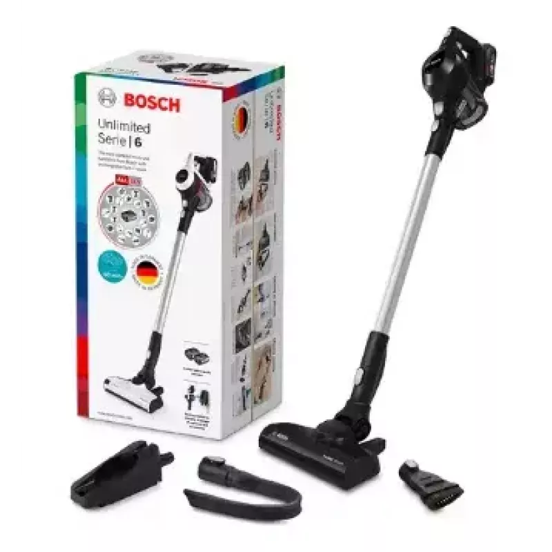 Bosch Serie 6 BBS611BSC pulkpihusti/elektriline luud 2-in-1 pulkpihusti Aku Kuiv Kotita Must 2,5 Ah