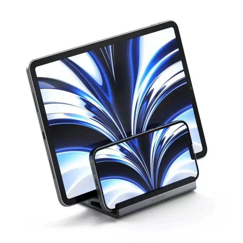 Sülearvuti ja tahvelarvuti alus Satechi ST-ADVSM hõbedane, ühildub MacBook Proga